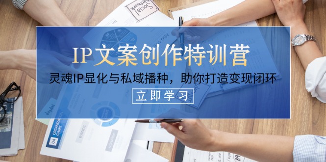 (14330期)IP文案创作特训营,灵魂IP显化与私域播种,助你打造变现闭环(14节课)-众缘网